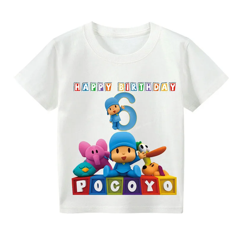 Детская футболка с мультяшным аниме Pocoyo принтом персонажа Нелли пэто Фреда Лулы