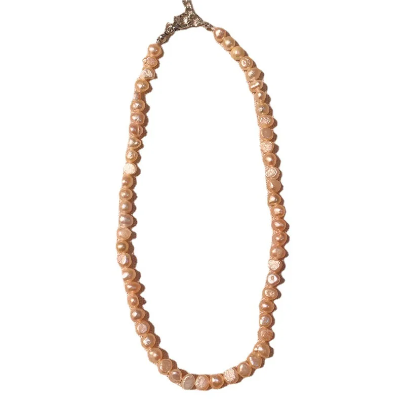 

Luxury Irregular Natural Pearl Necklace Women's Charm Chokers Necklaces Korean Fashion Trendy Jewelry