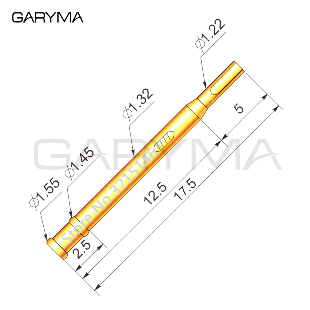 100Pcs in a Pack R75-1S Test Probe Pogo Pin Receptacle Length 26.5mm Tool | Инструменты