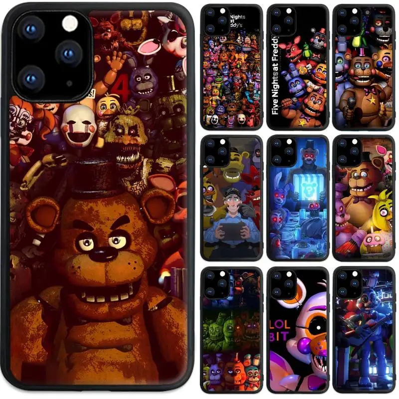 

TOPLBPCS Fnaf Animatronics Phone Case For Samsung S21 s20 s30 s10 s9 s8 s7 s6 s5 note20 ultra plus edge PC&TPU soft Cover Fundas