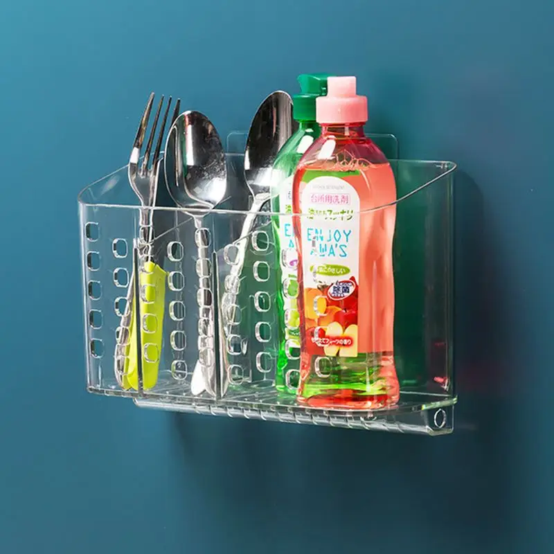 

Multipurpose Wall Mounted Bathroom Roll Paper Storage Plastic Wrap Film Rack Holder Kitchen Organizer Punch-free