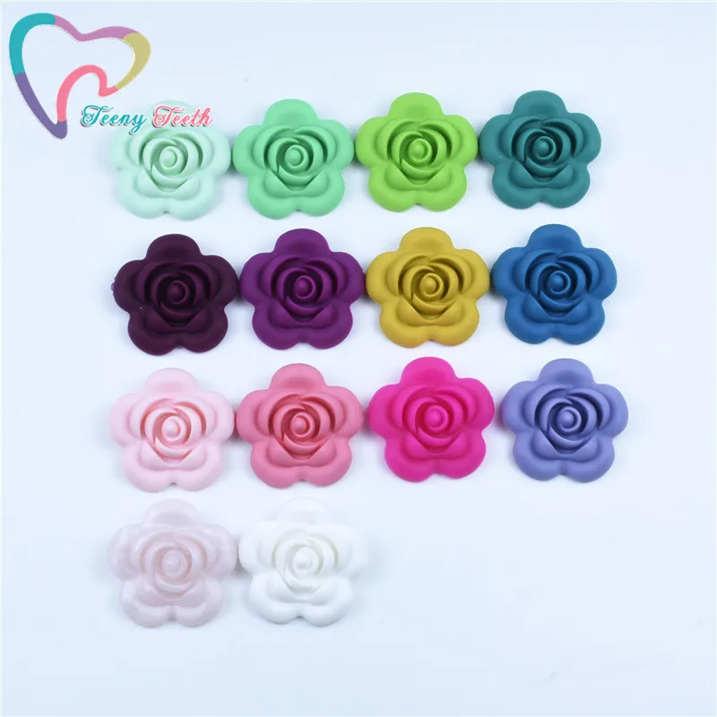 8 шт. силиконовые бусины для прорезывания зубов 14 цветов|Детские прорезыватели| |