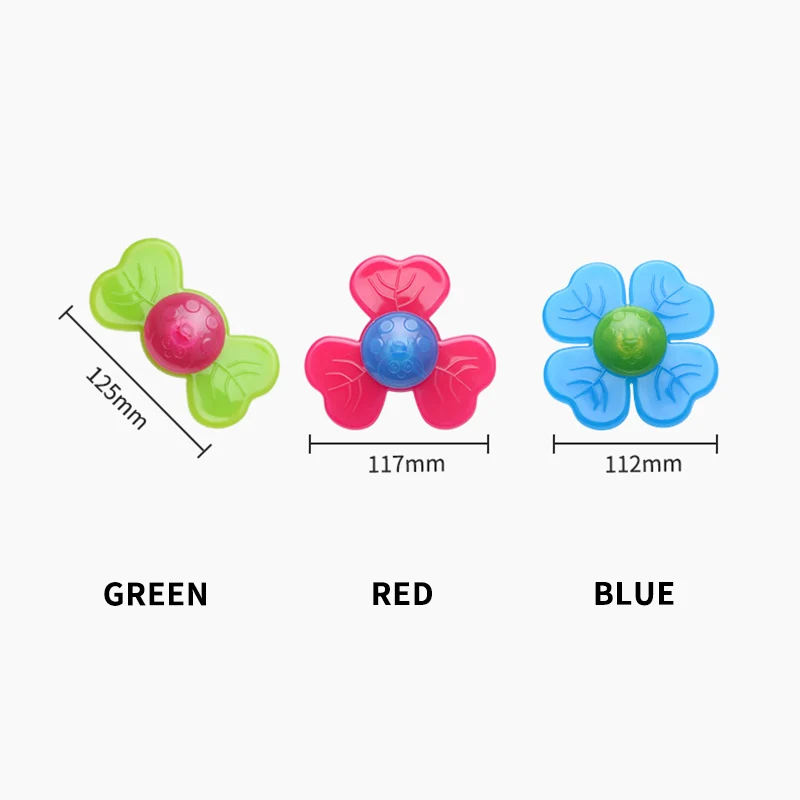 

3pcs Baby Funny Gyroscope Sucker Toy Relieve Anxiety Spin Suction Cup Spinning Top Spinner Exercise Fine Hand Movements Toy