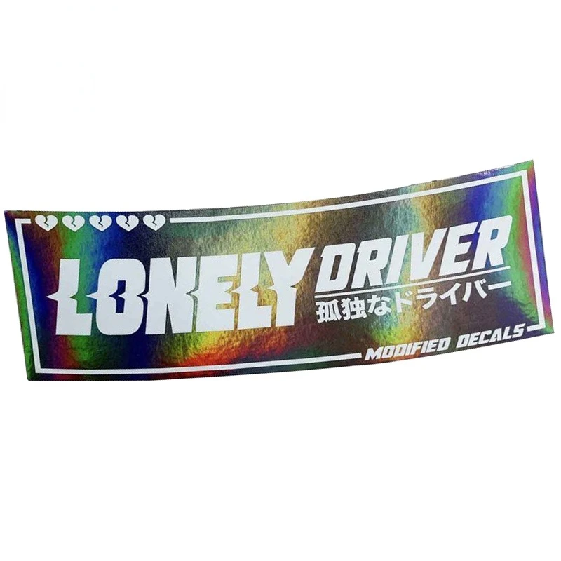 

Lonely Driver JDM Refit Graffiti Car Stickers Bumper Camper Decal Waterproof Sunscreen Car Door Protector Decoration PVC13x7cm