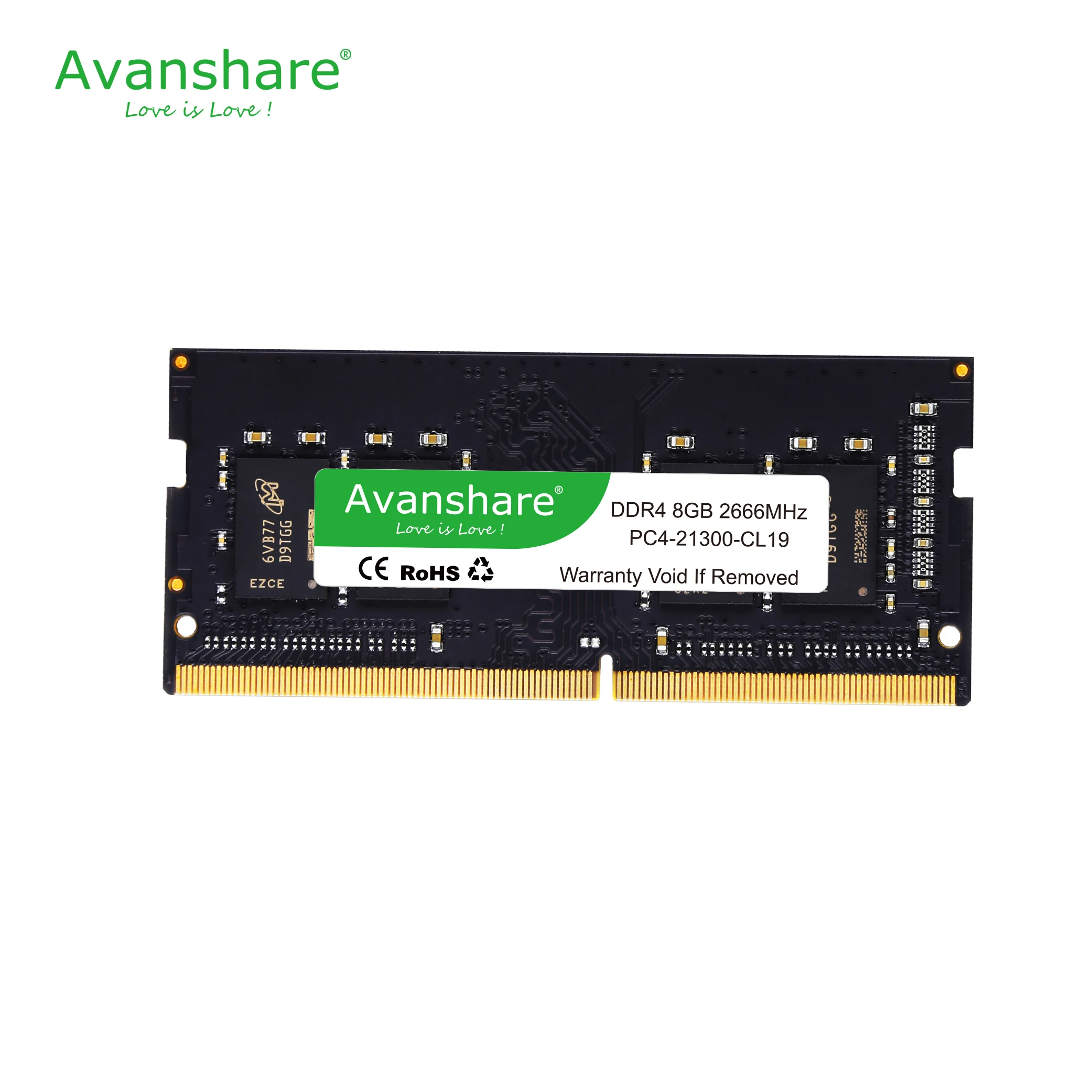 Оперативная память Avanshare memoria ddr4, 4 ГБ, 8 ГБ, 16 ГБ, 2666 МГц, 2400 МГц, оперативная память для ноутбука, оперативная Память DDR4, от Ali express
