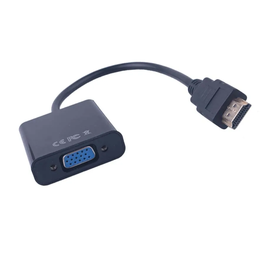 Кабель-преобразователь 1080P с цифровым на аналоговый HDMI-совместимый VGA-адаптером