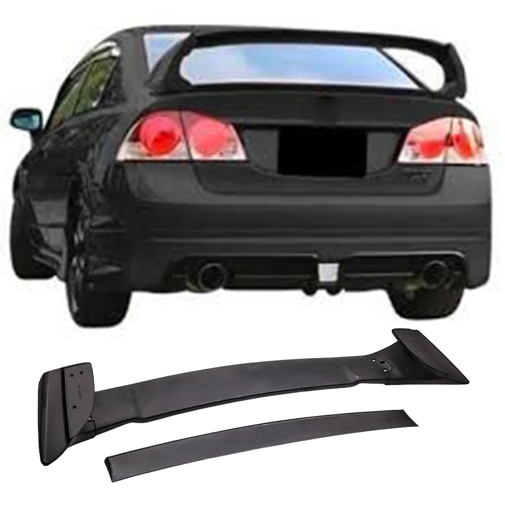 Спойлер на задний багажник крыло для Honda Civic Sedan FD2 FA2 06 11 ABS Plastic Black| |
