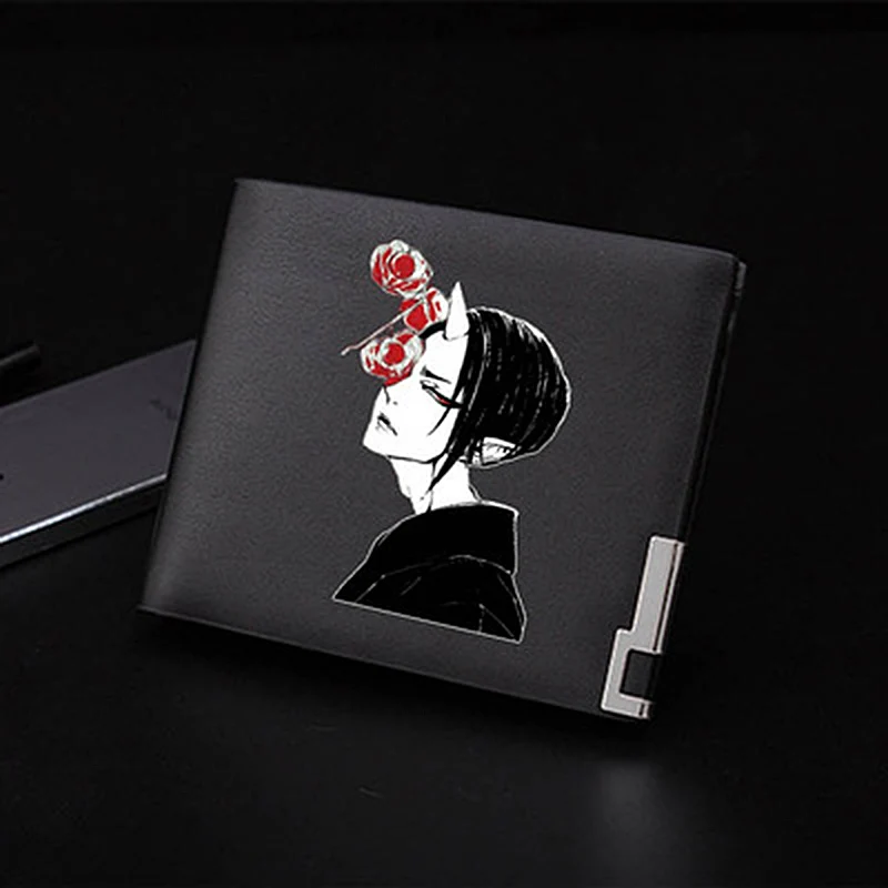 

Fashion Style Anime Printing Unisex Purse Pu Leather Short Wallet Card Holder Money Bag for Men Women Teens Students 2021