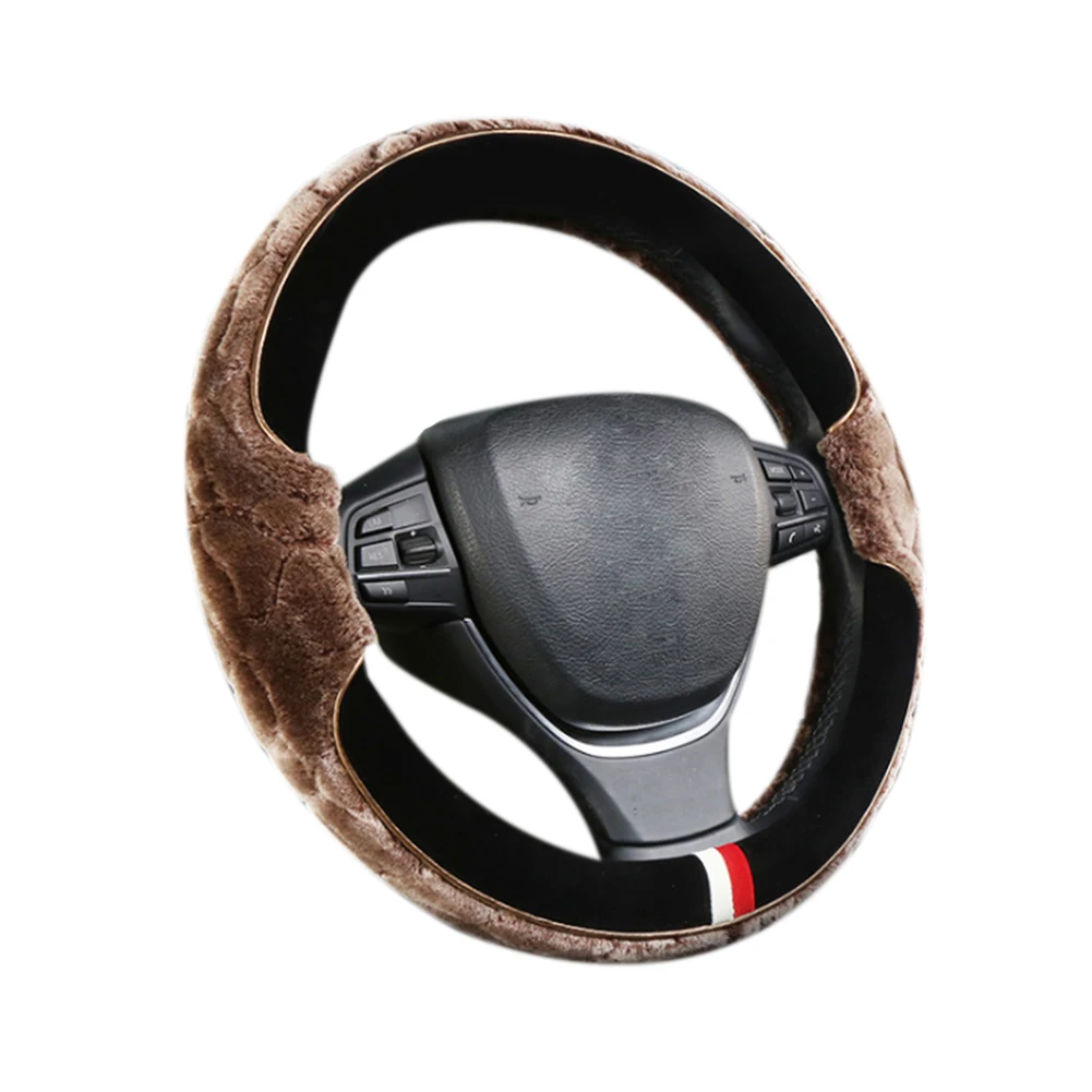 Пушистый чехол на руль автомобильные аксессуары универсальный рулевого колеса