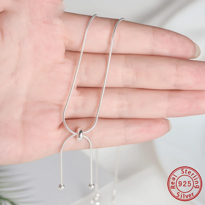 Ожерелье чокер из серебра 925 пробы с подвеской в виде змеи|Подвески| |