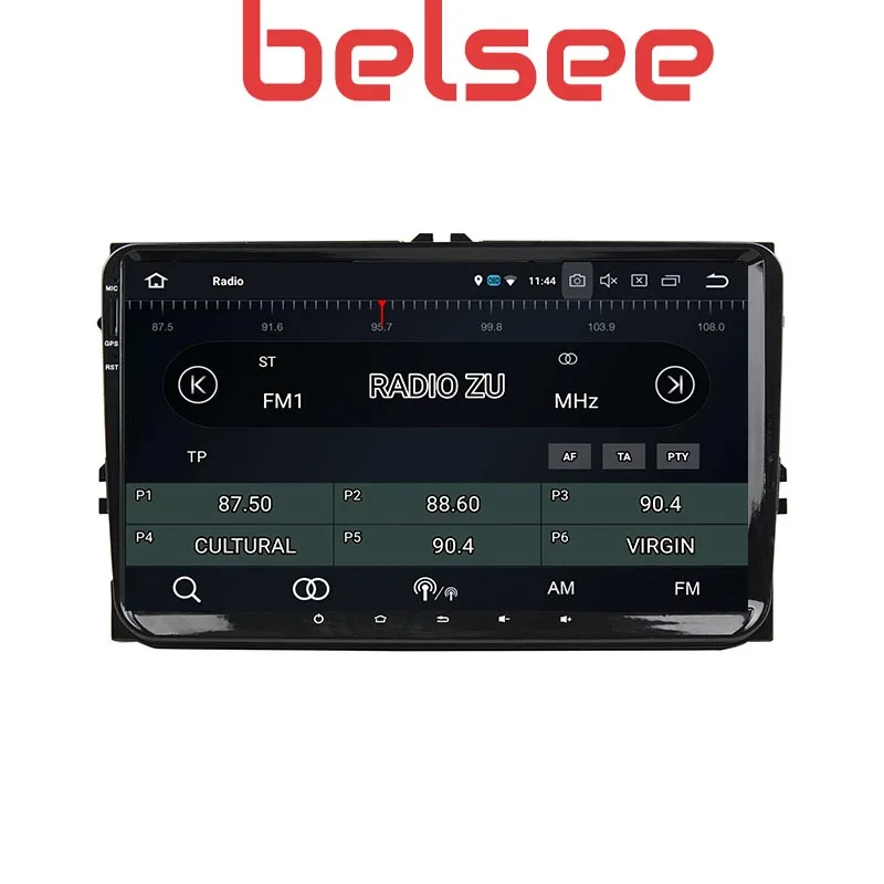Автомагнитола Belsee 2 Din Android 9 0 мультимедийный плеер Navi для Volkswagen Golf Passat Tiguan Amarok CC