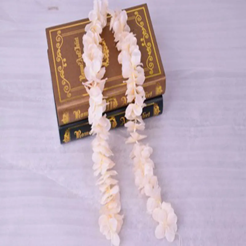 100 см длинные Вистерия лоза цветы из ротанга для свадьбы Арка вечерние украшения