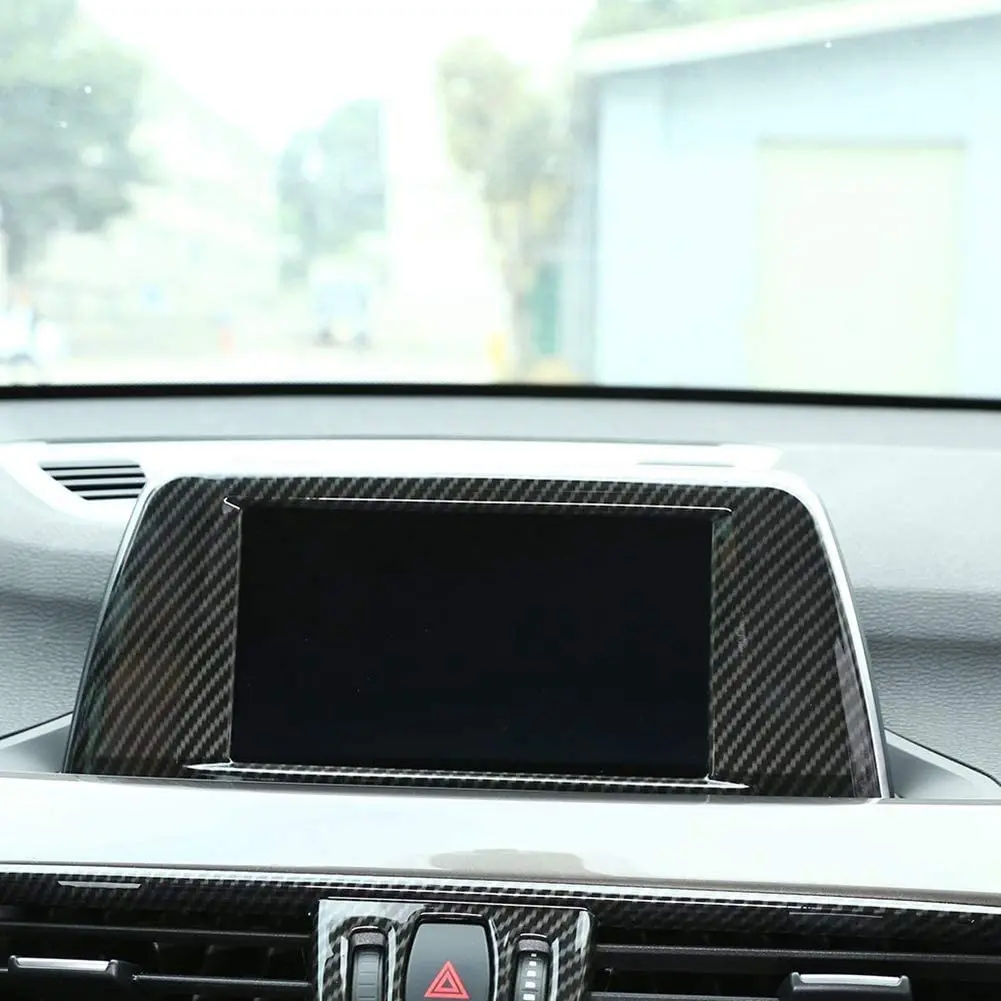 ABS пластик Центральная навигационная Панель рамка накладка наклейка для BMW X1 F48 2016