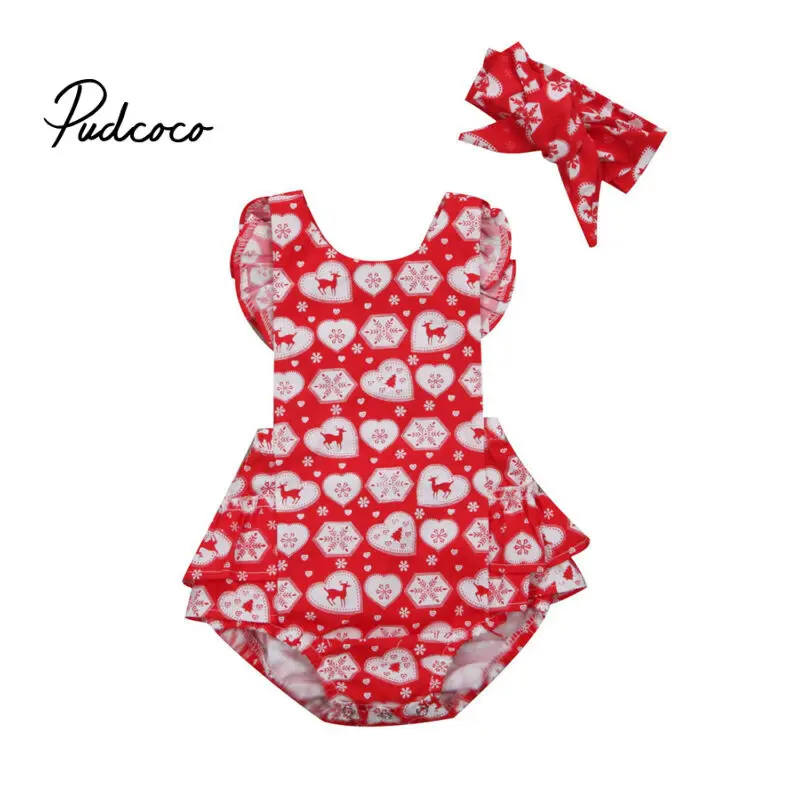 2019 комплект из 2 предметов для первого дня рождения Рождественский наряд олень +