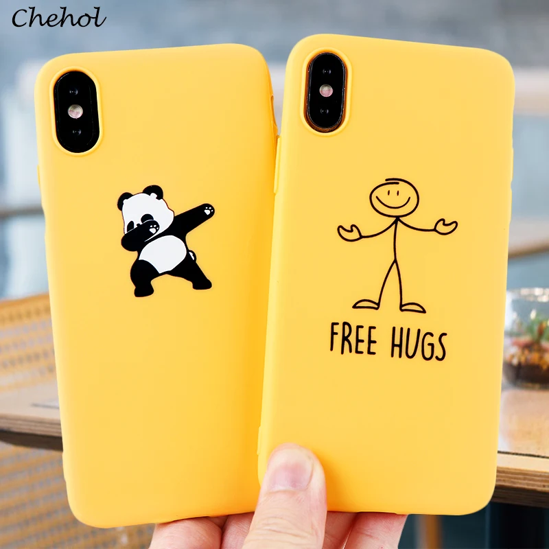 Чехлы для сотового телефона с милой пандой IPhone 11 Pro X XS MAX XR 8 7 6s Plus мультяшный