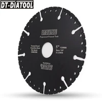 dt diatool 1pc dia 125mm5 vacuum brazed diamond saw blade all purpose cutting disc for steel iron rebar reinforced concrete