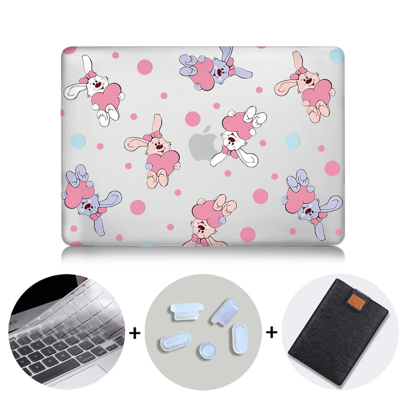 MTT милый мультяшный чехол для Macbook Air 11 13 Pro 13 15 Touch Bar Crystal Cover для mac book 12 дюймов retina 13,3 сумка для ноутбука - Цвет: MB05