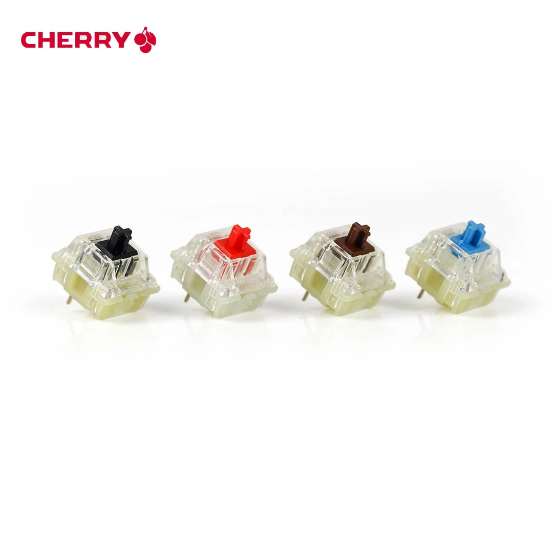 Оригинальные Cherry MX механическая клавиатура переключатель Скорость серебро
