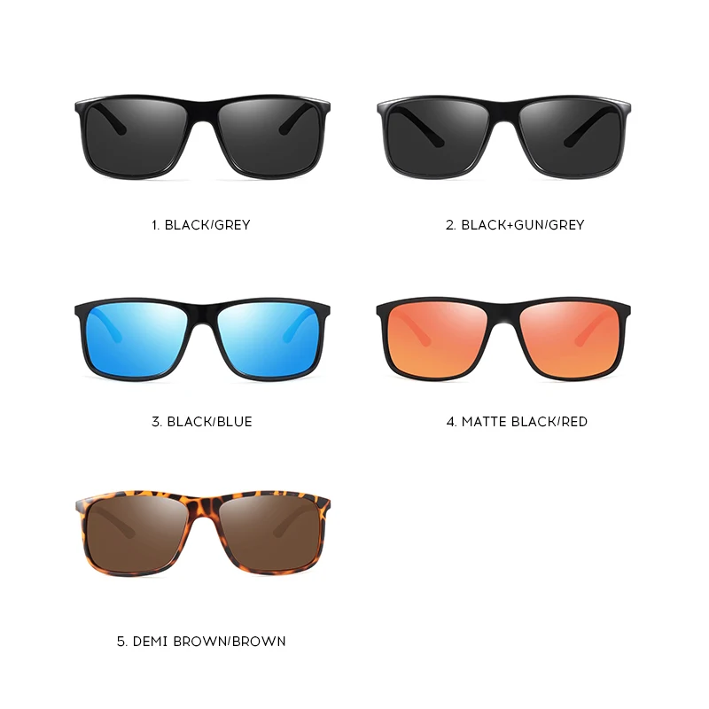 Metal Sunglasses For Men Rectangle Alloy Frame Polarized Driving Shades High End Cool Luxury Sun Glasses With Free Box | Аксессуары для