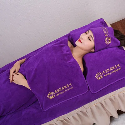 

Beauty salon special scarf skin management towel wrap hair ribbon water - absorbing three - piece set