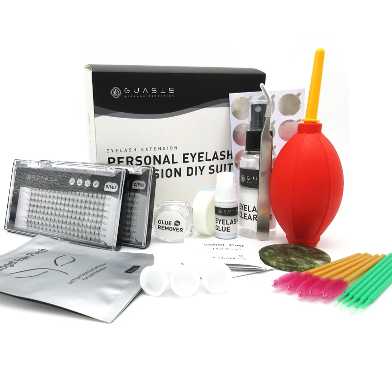 

Women False Eyelashes Set W Style Fake Eyelashes Mink Individual Eyelash Extension With Makeup Remover Lash Glue Makeup Tools