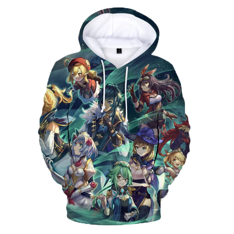 

3D Printed Game Genshin Impact Men Hoodies Women Cartoon Streetwear Hip Hop Tracksuit Sweatshirt Oversized Hooded Pullover Tops