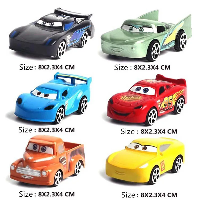 Модели автомобилей литых под давлением для детей 6 шт./компл. Disney Pixar Cars 3 Молния