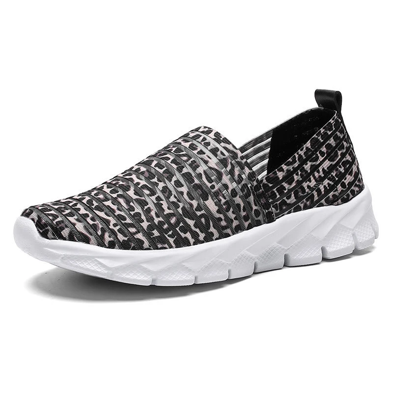 

2021 Women's Shoes Lightweight Women Sneakers Female Casual Shoe For Women Breathable Walking Sneakers Leopard Print Women Flats