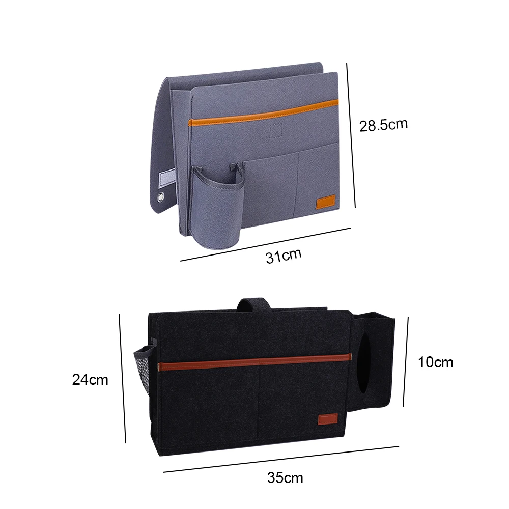 

Bathroom Hanging Bag Bedside Couch Storage Organizer Bed Holder Pockets Bed Pocket Sofa Organizer Pockets Book Holder home Decor