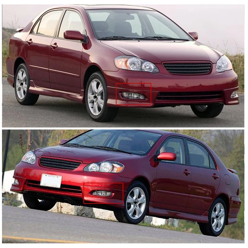 

Car Bumper Lamp Clear Fog Light Pair+Switch Wiring Kit for Toyota Corolla 2005-2008 81220-AA011 81210-AA011