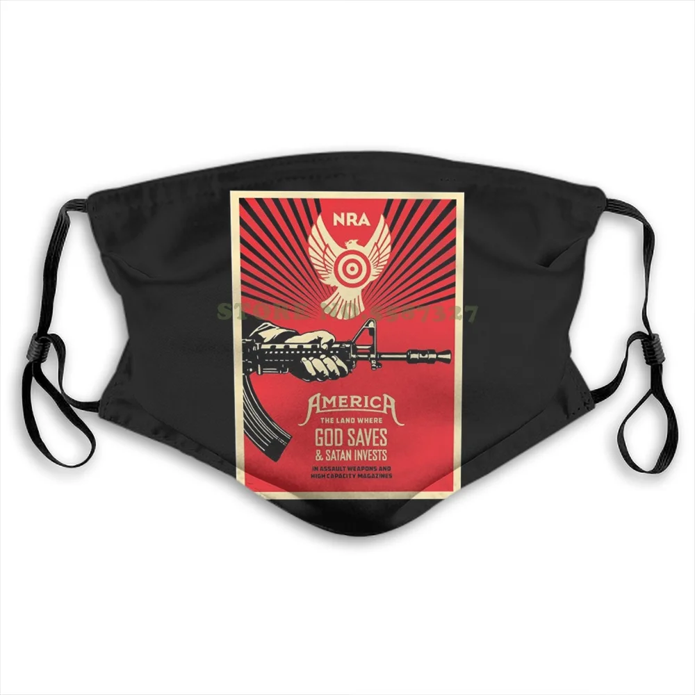 Маска для лица Shepard Fairey God экономит И Сатана инвестирует мужские хлопковые модные
