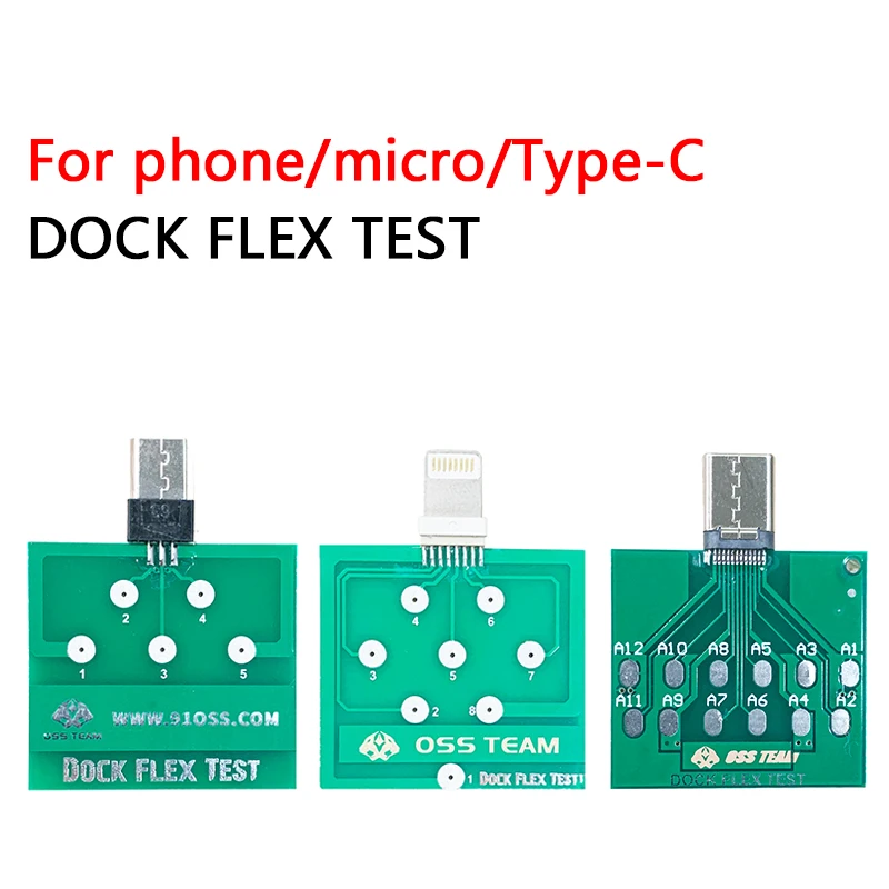 Micro USB док-станция Flex тестовая плата для 11 xs x Android Phone U2 батарея питания Type-C