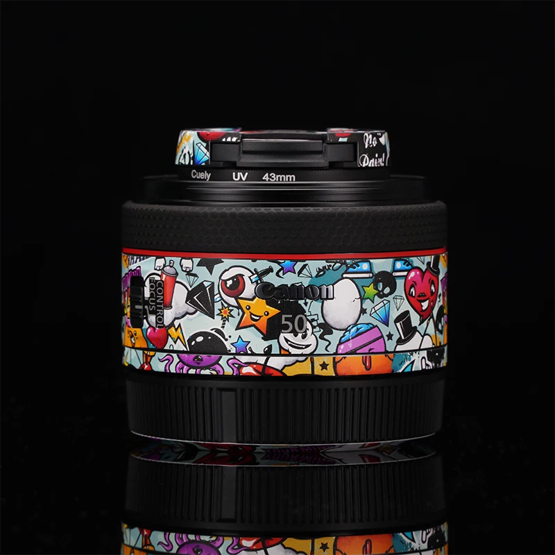 

RF50F1.8 STM / RF50 F1.8 виниловые наклейки для объектива Canon RF 50 мм f/1,8 STM Премиум стикер защитные обертывания защитная пленка
