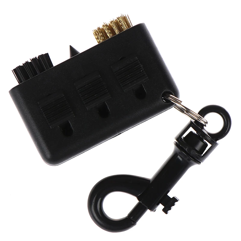 

Высокое качество! 3 в 1 карманная переносная щетка для гольф-клуба, портативный набор для чистки клюшек