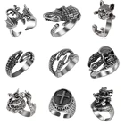 Мужское кольцо животное броши в виде ящерицы коготь дракона в форме открытие кольцо личность регулируемый личность модная обувь для мужчин и женщин, ювелирное изделие, подарок