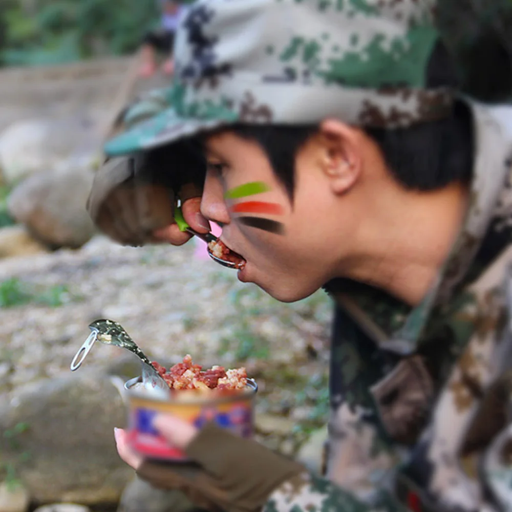 Многофункциональный Походный нож и ложка комбинированный инструмент для улицы