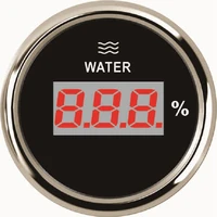 universal 52mm digital water liquid level gauge meter monitor 240 33ohm for car truck marine boat auto 1224v with red backlight