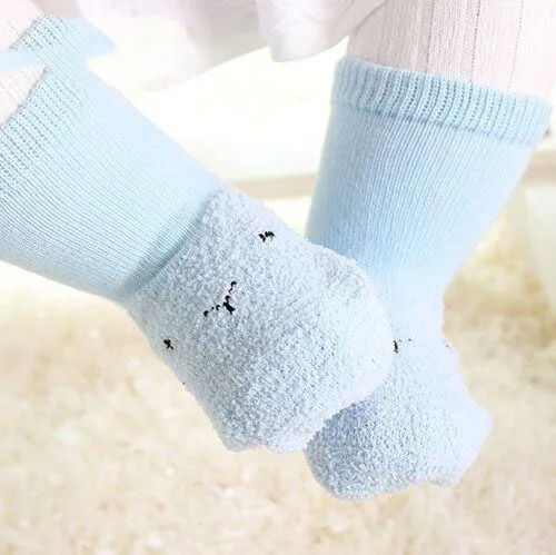 

Winter Soft Baby Socks Cotton Kid Girls/Boys Socks Fashion Meias Infantil Anti slip Kid 4 Color