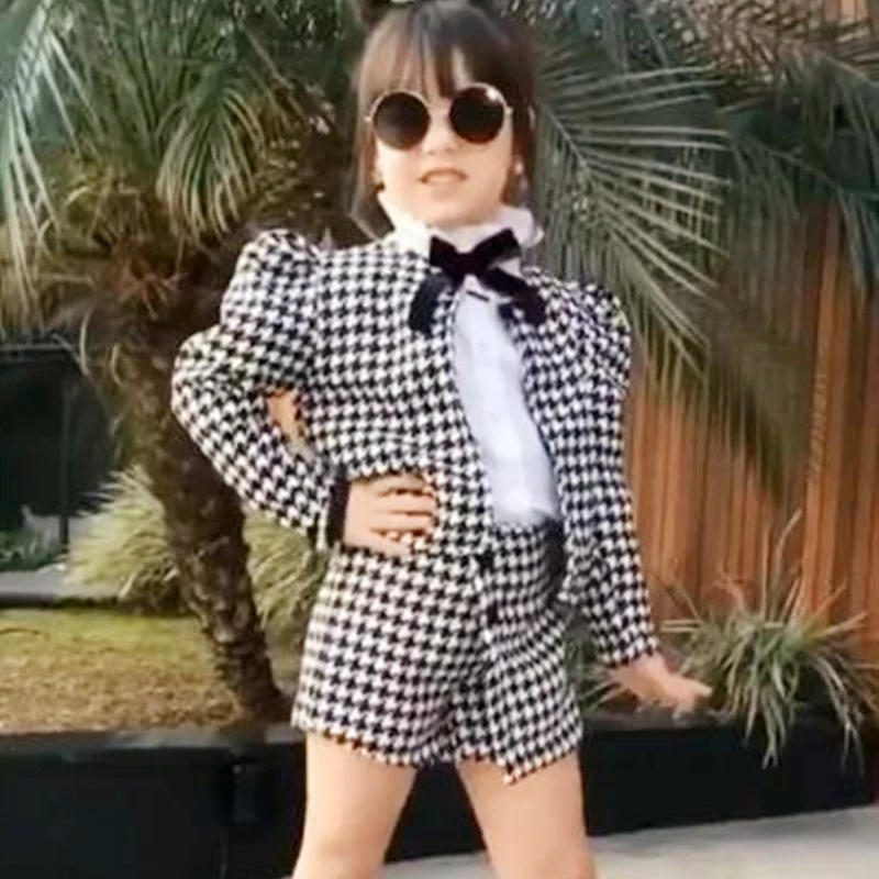 Новинка 2021 осенне-зимний комплект детской одежды для девочек праздничный