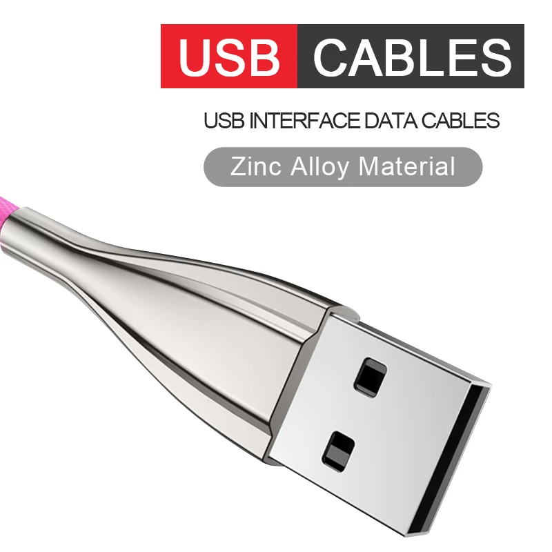 USB Type C Android кабель 5V2.4A Быстрая зарядка шнур цинковый сплав зарядное устройство
