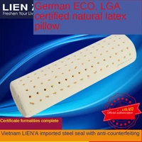 manufacturer direct selling natural latex pillow cylinder neck pillow clip leg long pillow cushion vietnam lianya liana