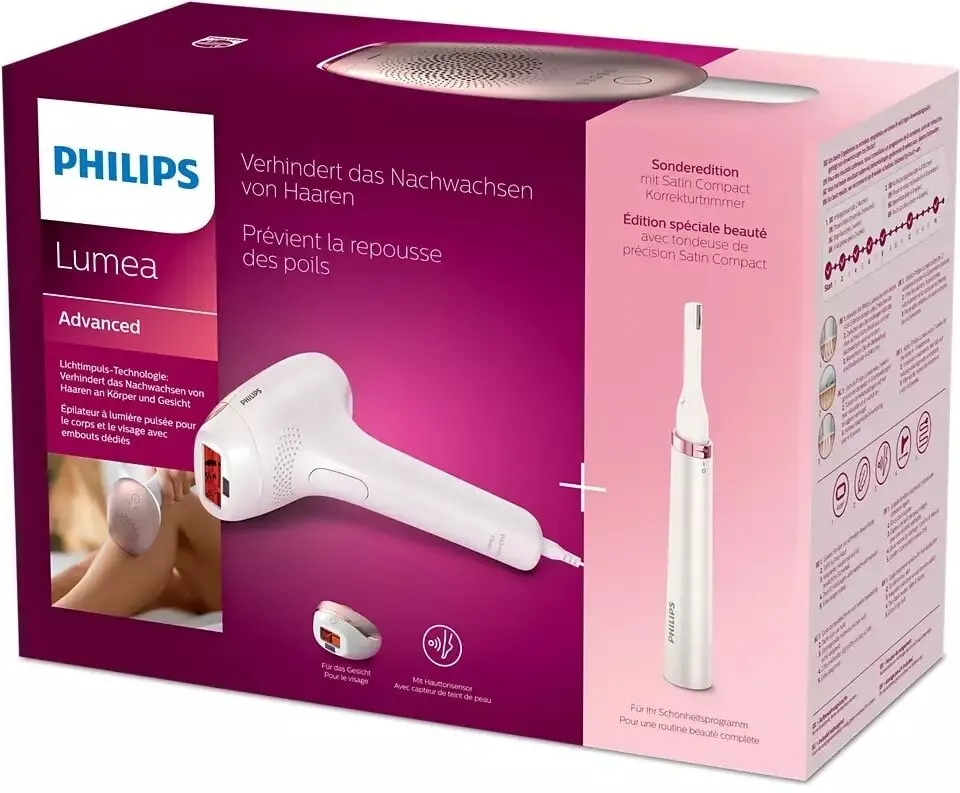 Инструмент для лазерной эпиляции Philips Lumea BRI921/00 Prestige IPL атласная компактная ручка