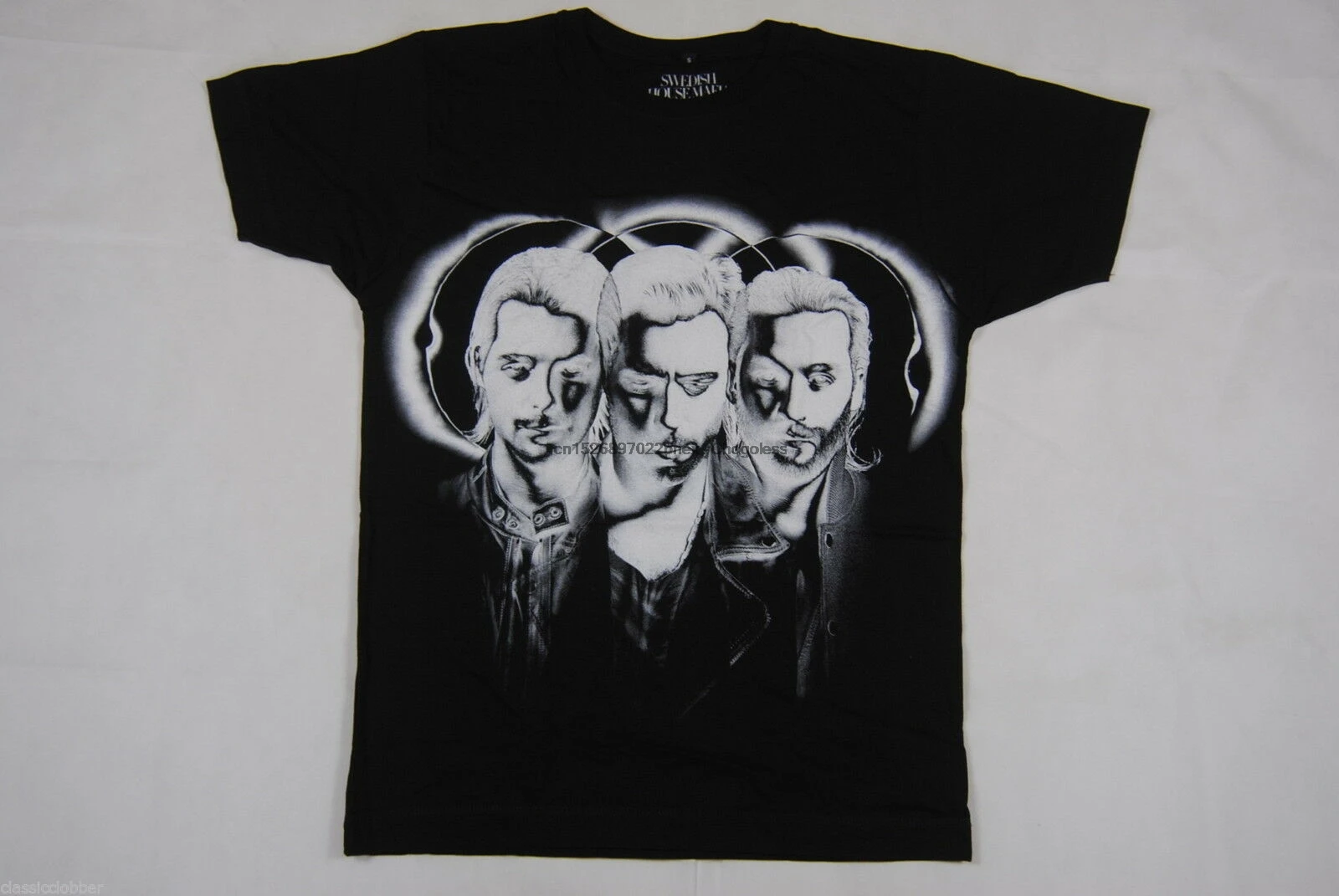 Футболка с изображением шведского дома мафии черная до сих пор|Мужские футболки|