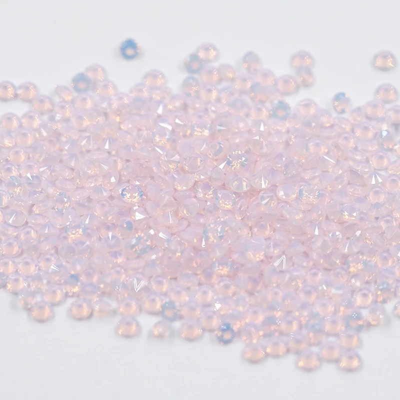 

JYGEMS Round Brilliant 1-3mm 283# Pink Color Nano Loose Synthetic Gems For Jewelry DIY