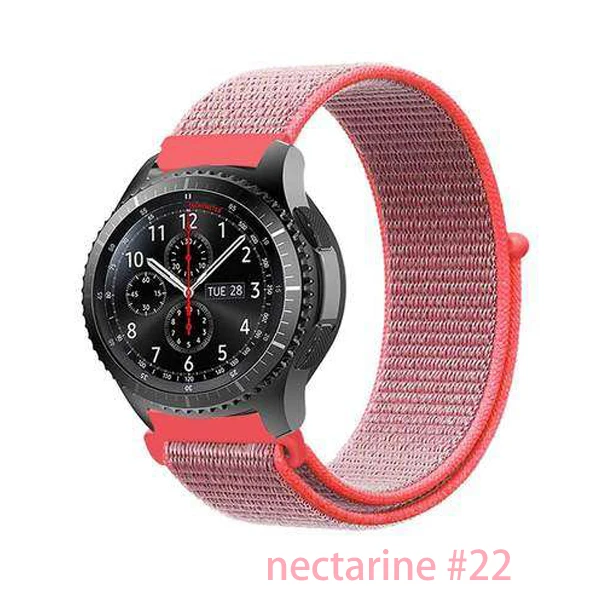 nectarine 22 Ремешок 20 мм/22 мм для gear s3 Frontier samsung Galaxy watch Active2 ремешок для huawei Watch GT 2 46 мм 42 мм аксессуары для браслетов correa - Цвет ремешка: nectarine 22