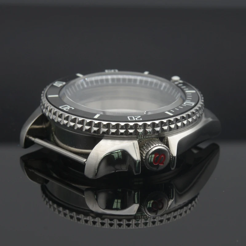 

41mm Mod SKX007 SKX009 Watch Case NH35 Case Fit 7S26 NH35 NH36 Movement Seiko Case Multiple Chapter Ring DIY Bezel Red 'S' Crown