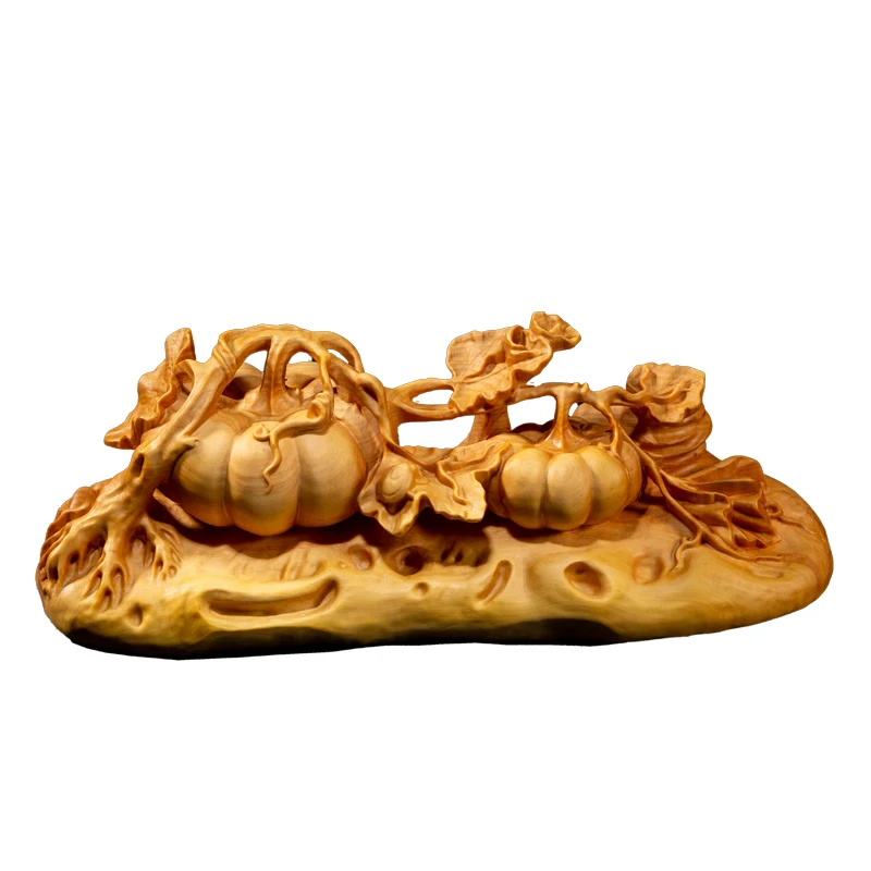 Урожай Тыквы растение скульптура орнамент Искусство Ручная резьба|Статуи и