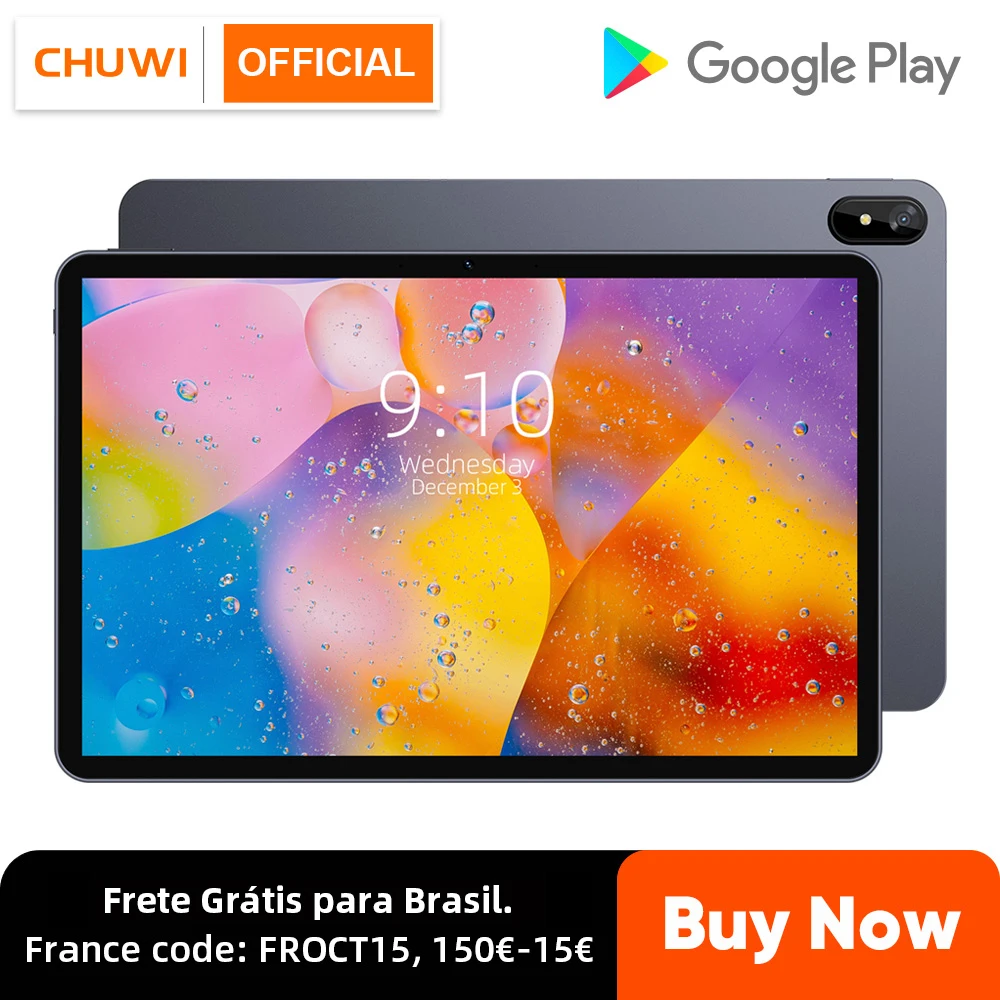 Планшет CHUWI HiPad Air на Android 11 восемь ядер экран 10 3 дюйма 4 Гб + 128 ГБ | Компьютеры и офис