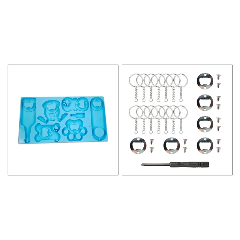 Эпоксидная смола форма силиконовая открывалка для бутылок пивной гаечный ключ