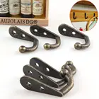 Винтажные Крючки из цинкового сплава 10 шт., крючки для дверей, спальни, вешалка для одежды, пальто, шляпы, сумок, полотенец, настенная вешалка для ванной комнаты